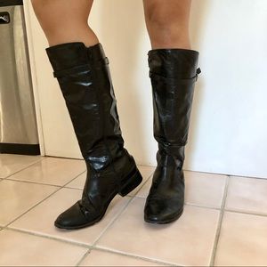 Ann Taylor Vegan Leather Knee High Boots